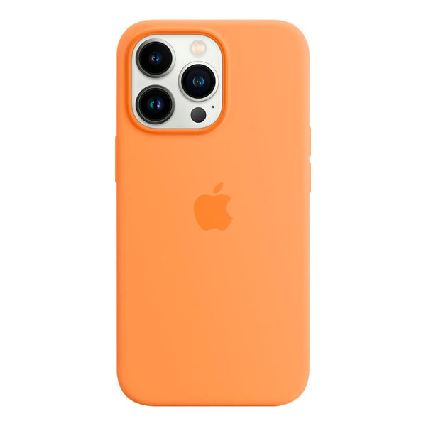 Apple Coque en silicone avec MagSafe (iPhone 13 Pro) Jaune Orange