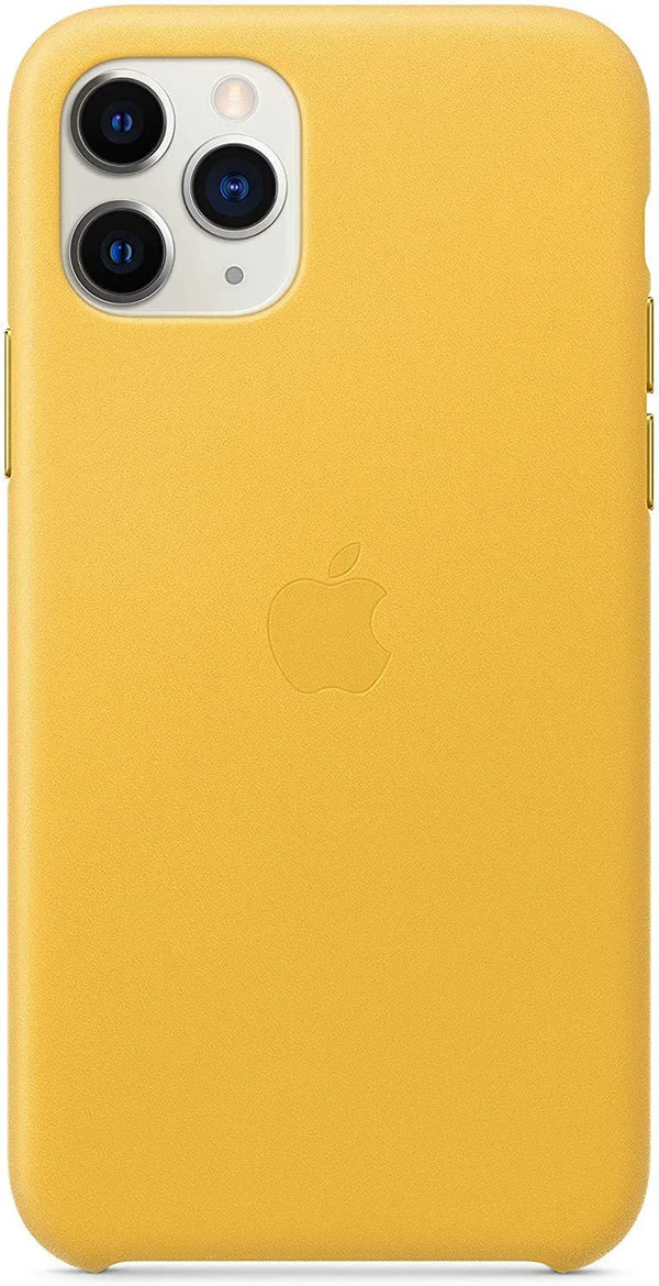 Apple Leder Case (iPhone 11 Pro) Sonnengelb