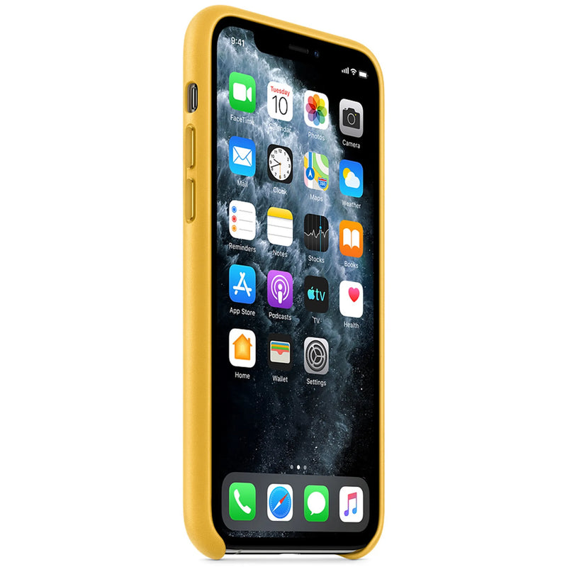 Apple Leder Case (iPhone 11 Pro) Sonnengelb