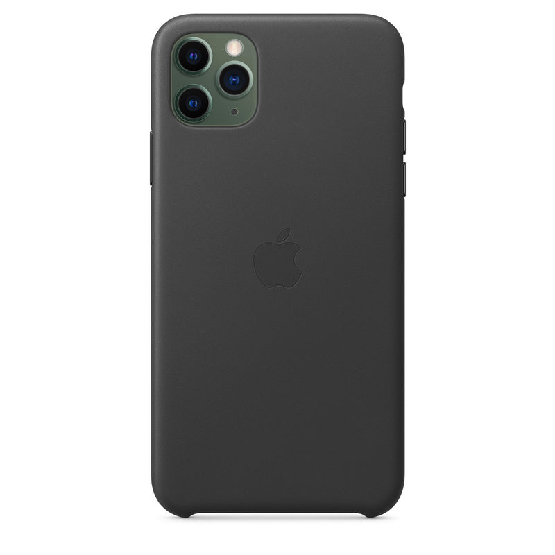 Apple Leder Case (iPhone 11 Pro Max) Schwarz