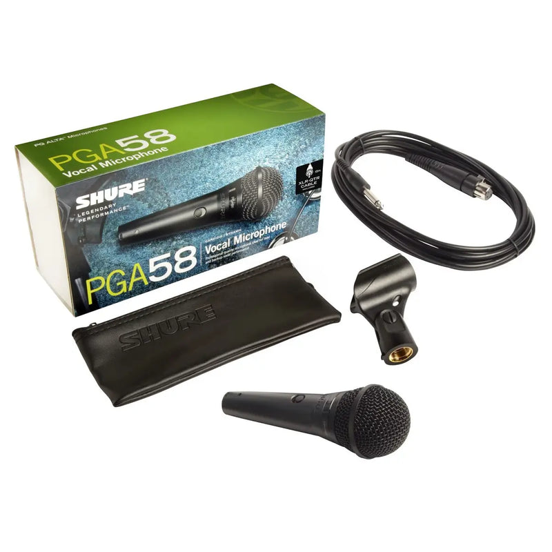 Microphone vocal dynamique cardioïde Shure PGA58 XLR