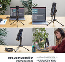 Marantz MPM-4000U USB-Podcasting-Mikrofon mit integriertem Mischpult und Kopfhörerausgang