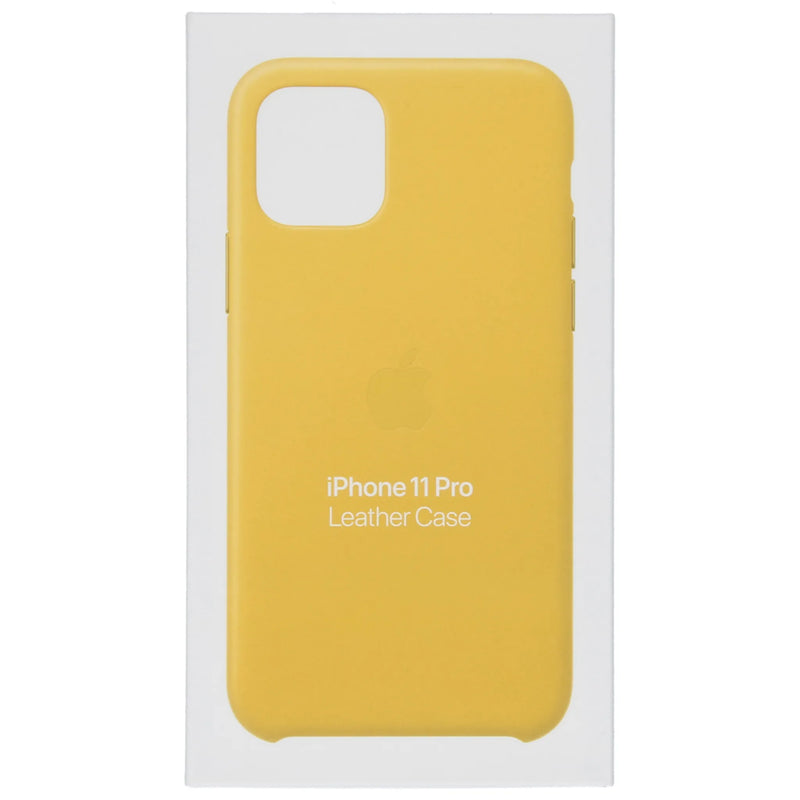 Apple Leder Case (iPhone 11 Pro) Sonnengelb