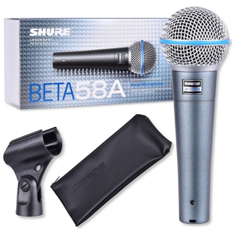 Shure Beta 58A Dynamisches Gesangsmikrofon mit Supernierencharakteristik