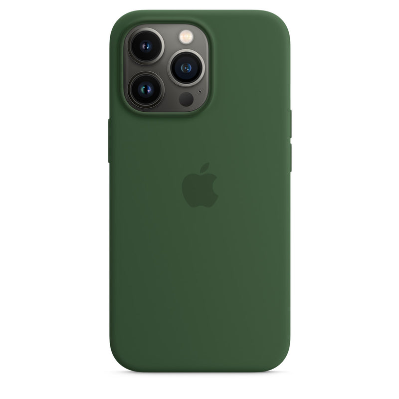 Coque en silicone Apple avec trèfle MagSafe (iPhone 13 Pro)