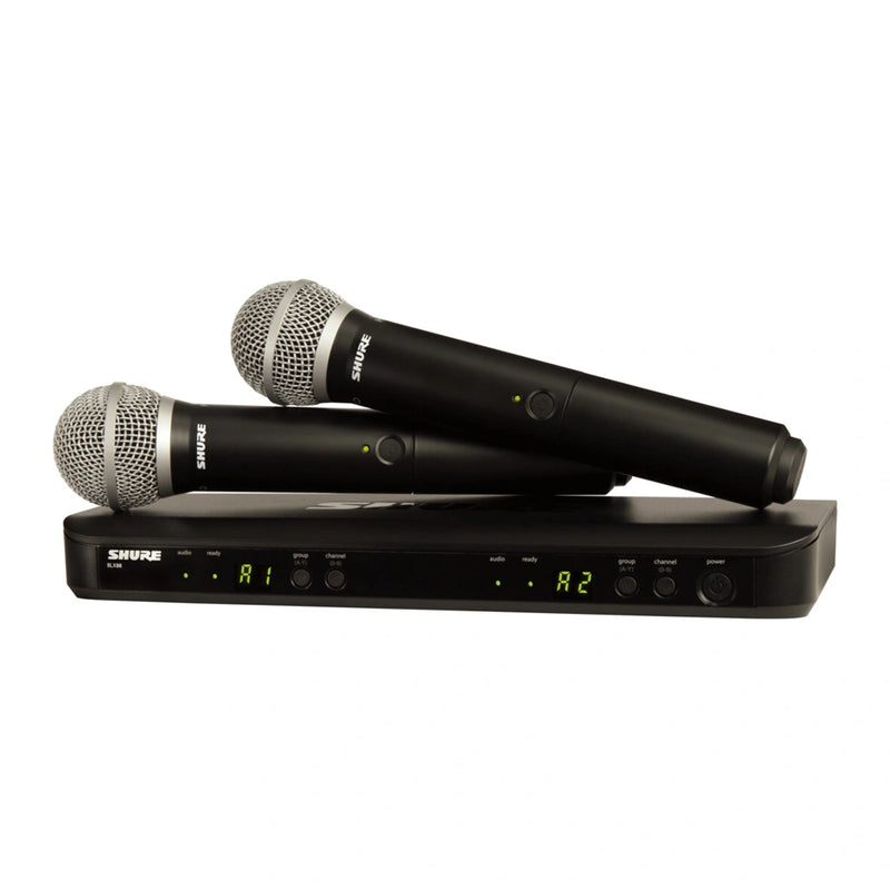 Shure BLX288/PG58 Dual Funksystem mit PG58 Mikrofonen und Doppelempfänger M17