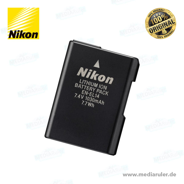 Nikon EN-EL14 Li-Ion Akku 7,4V 1030mAh für D3100 / D5100 / P7000