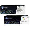 Lot de 4 toners HP 312X/312A d'origine (CMJN)