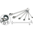 Jeu de clés mixtes à cliquet HAZET 606/6-1