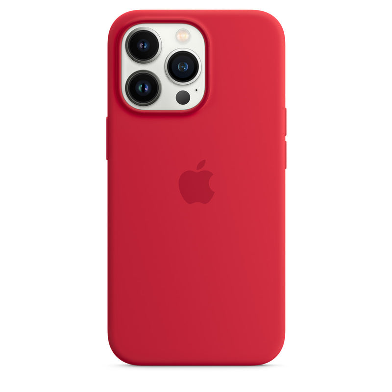 Apple Coque en silicone avec MagSafe (iPhone 13 Pro) Rouge (PRODUCT)RED