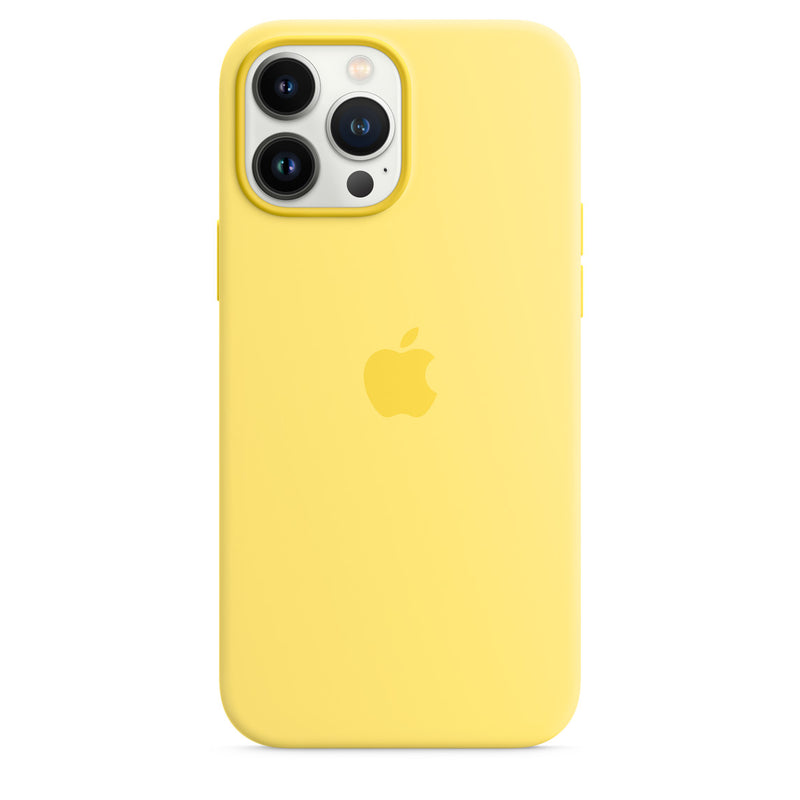 Apple Silikon Case mit MagSafe (iPhone 13 Pro Max) Zitronenschale