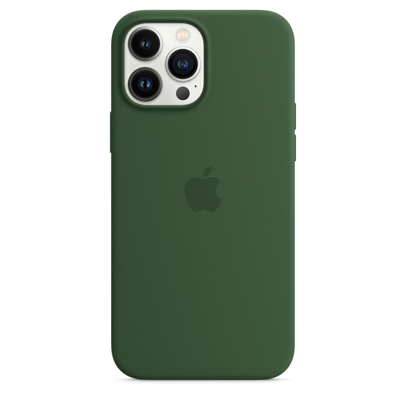 Coque en silicone Apple avec trèfle MagSafe (iPhone 13 Pro Max)