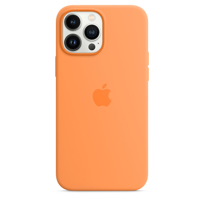 Apple Silikon Case mit MagSafe (iPhone 13 Pro Max) Gelborange