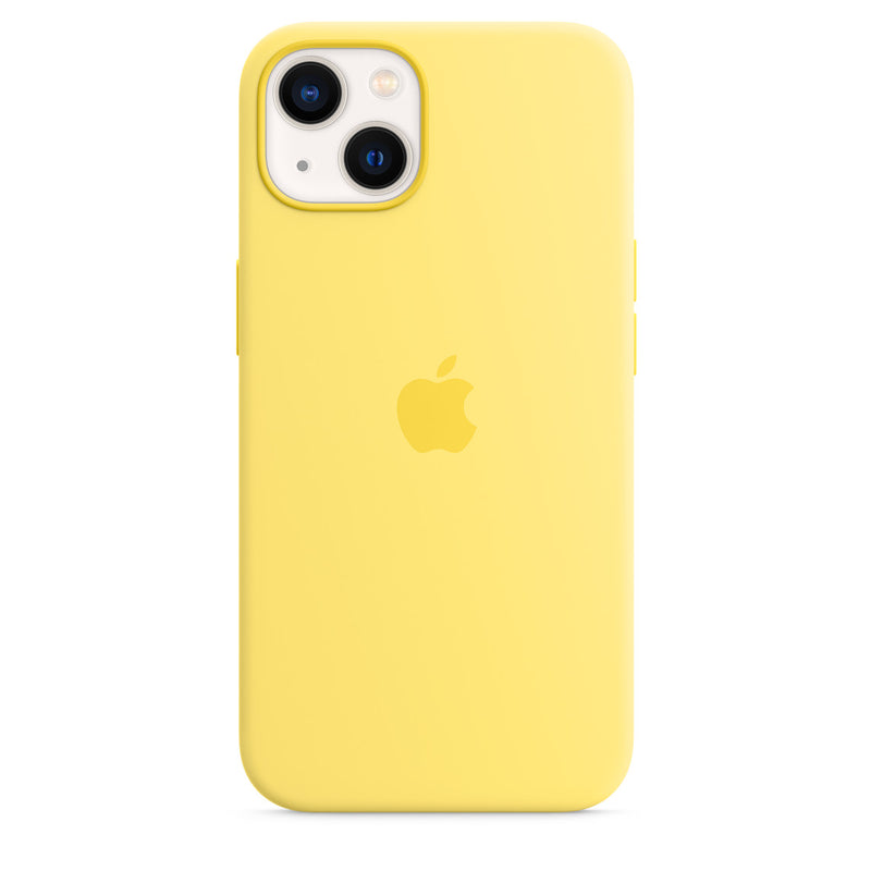 Coque en silicone Apple avec zeste de citron MagSafe (iPhone 13)