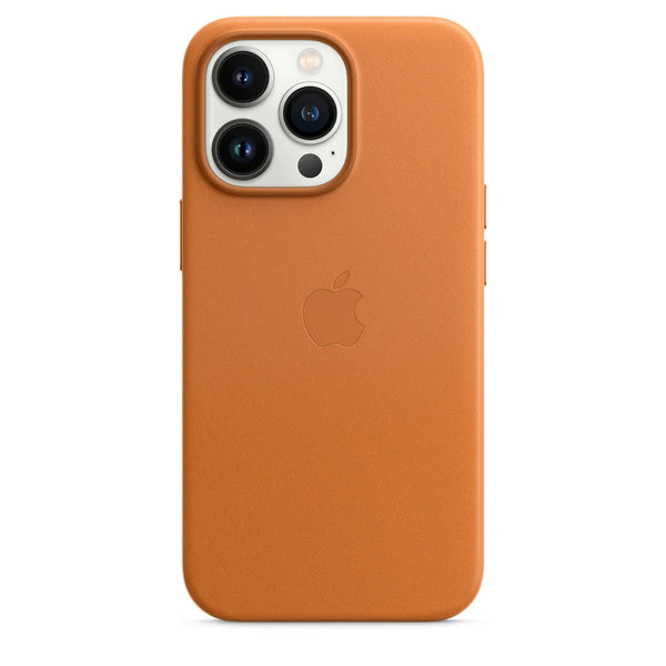 Apple Étui en cuir avec MagSafe (iPhone 13 Pro) Or Marron