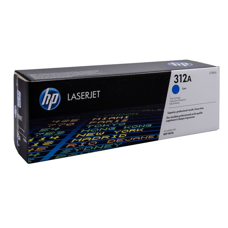 Toner cyan HP 312A d'origine (CF381A)