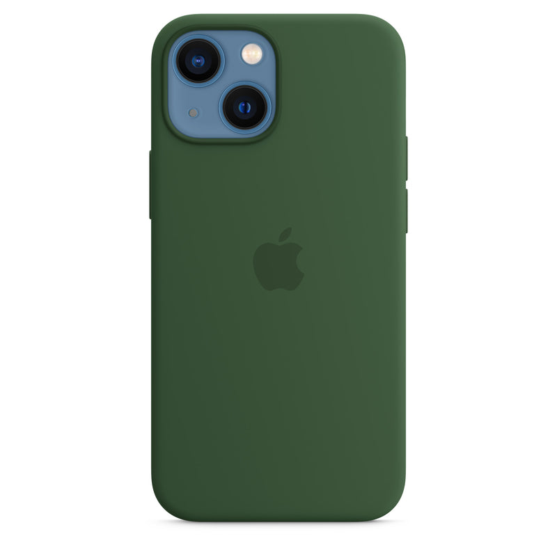 Coque en silicone Apple avec trèfle MagSafe (iPhone 13 mini)