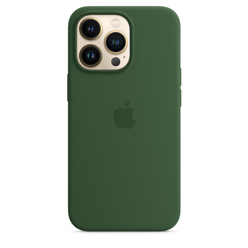 Coque en silicone Apple avec trèfle MagSafe (iPhone 13 Pro)