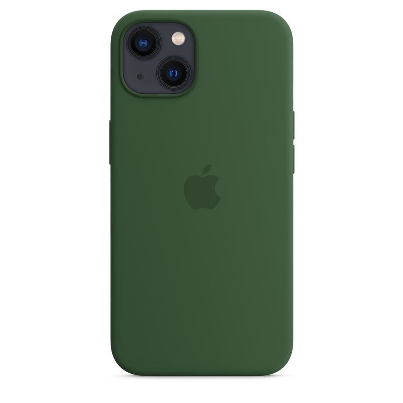 Coque en silicone Apple avec trèfle MagSafe (iPhone 13)