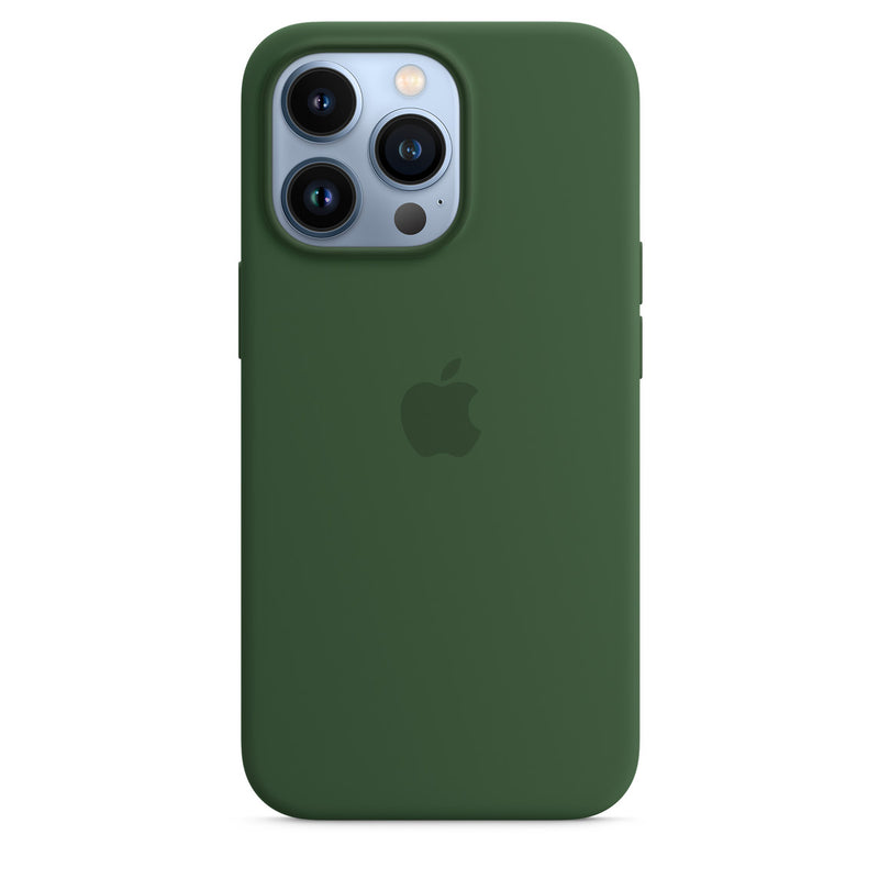 Coque en silicone Apple avec trèfle MagSafe (iPhone 13 Pro)