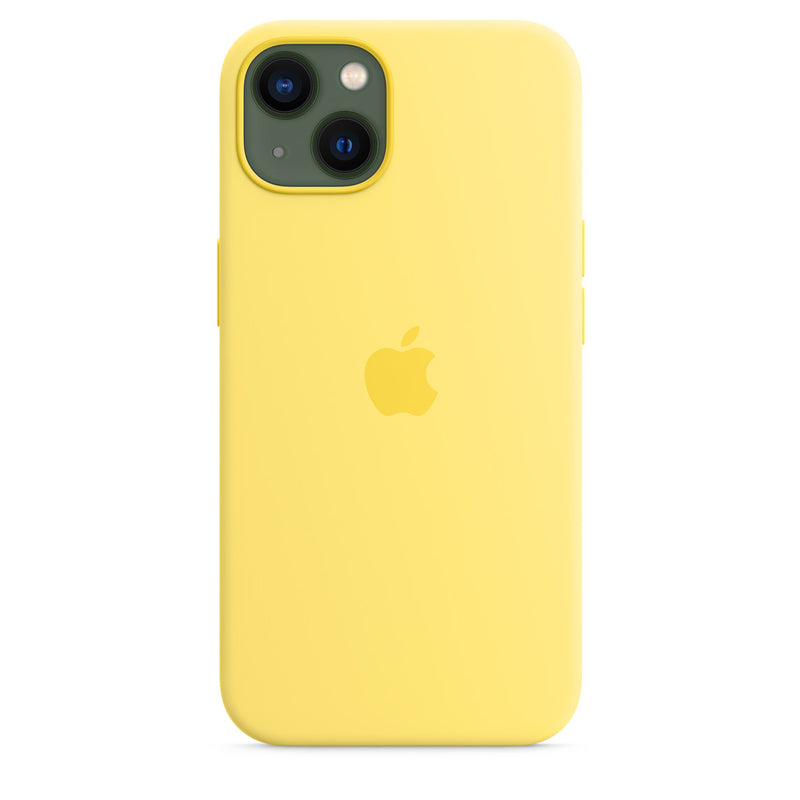 Coque en silicone Apple avec zeste de citron MagSafe (iPhone 13)