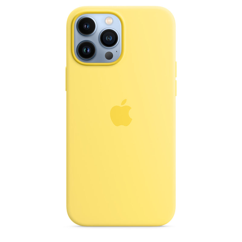 Apple Silikon Case mit MagSafe (iPhone 13 Pro Max) Zitronenschale