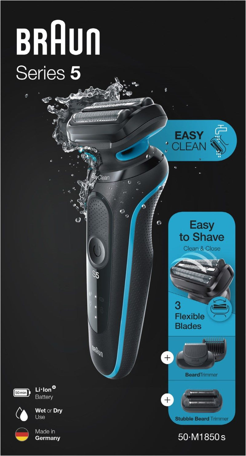 Braun Series 5 50-M1850s rasoir pour homme rasage humide et sec turquoise