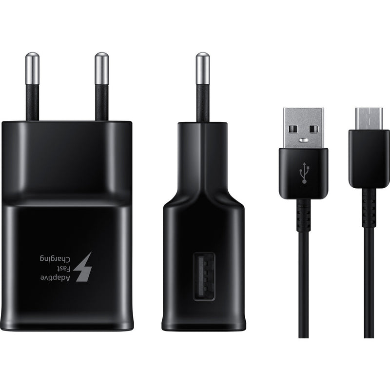 Samsung EP-TA20 + câble USB-C 15W chargeur rapide de téléphone portable noir