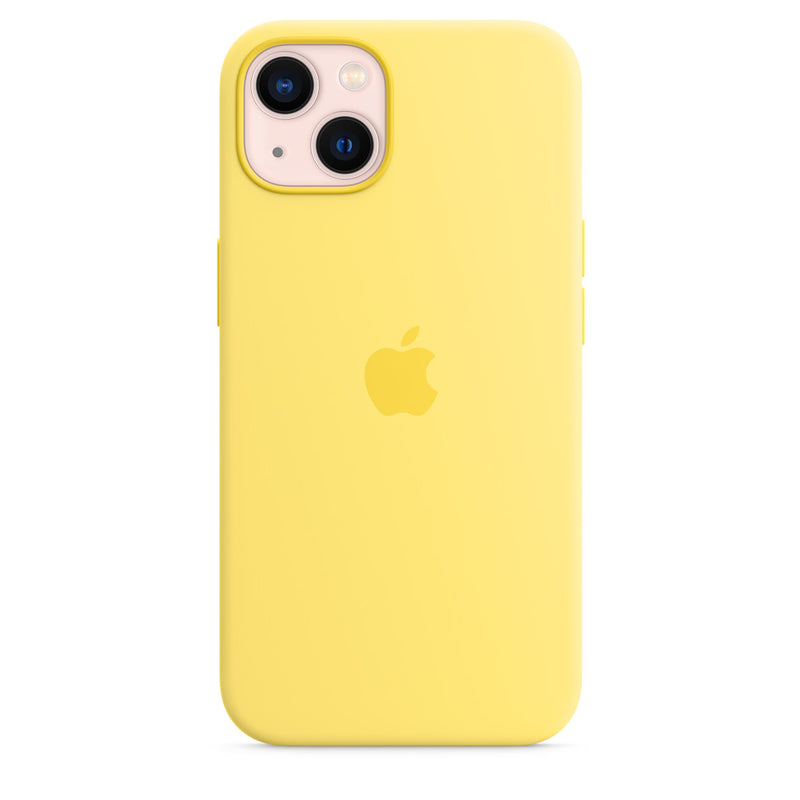 Coque en silicone Apple avec zeste de citron MagSafe (iPhone 13)
