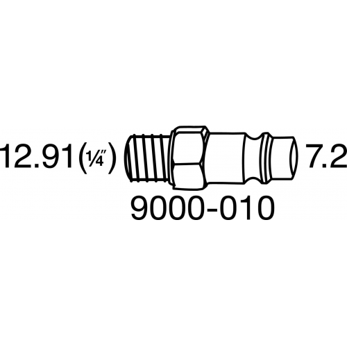 Hazet Mini clé à cliquet 9022P-2 CARRÉ SOLIDE 12,5 MM (1/2 POUCE)