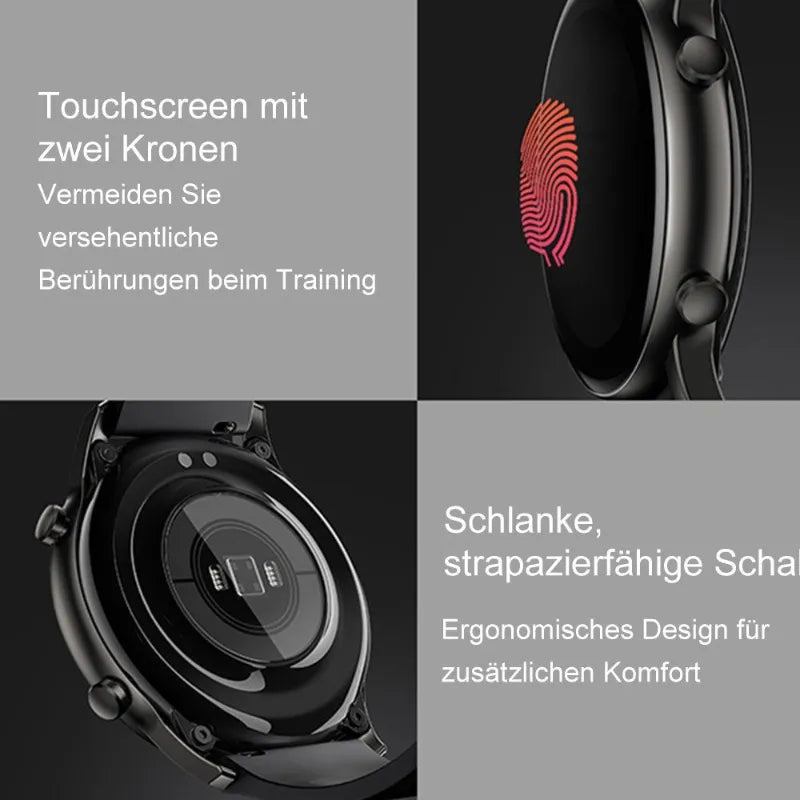 Xiaomi Haylou RT2 Smart Watch 46mm Silikonarmband Schwarz