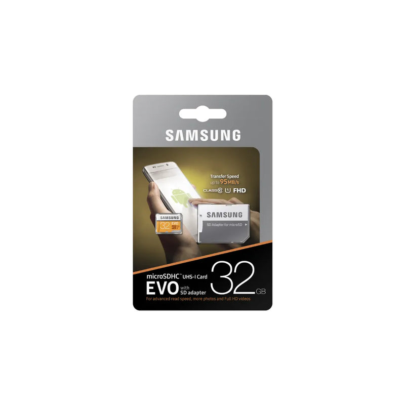 Carte mémoire Samsung EVO microSDHC 32 Go (MB-MP32GA)
