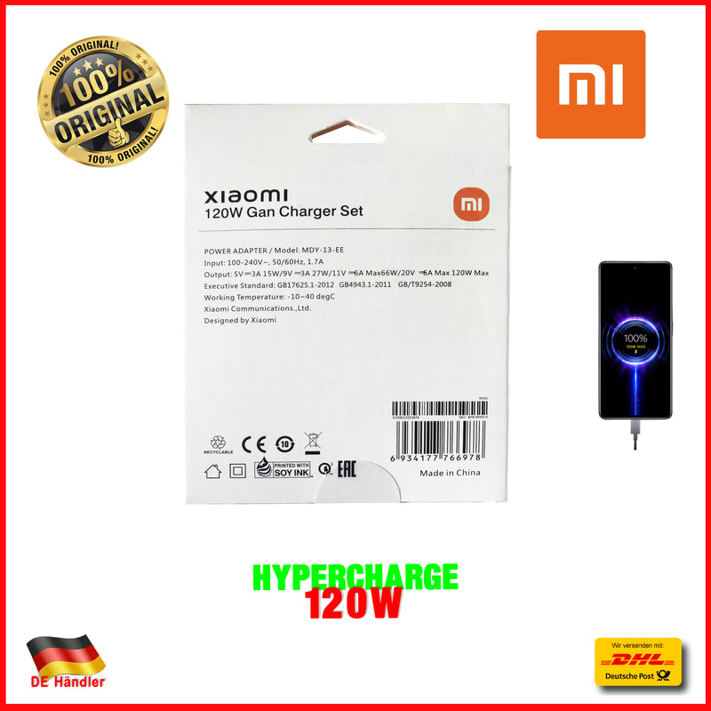Chargeur de voyage Xiaomi Mi 120W + chargeur de câble USB-C