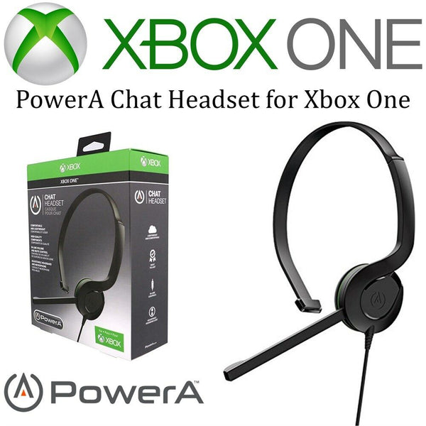 Xbox One Chat Headset PowerA Kopfbügel für Microsoft Xbox One MIKROFON in NEU